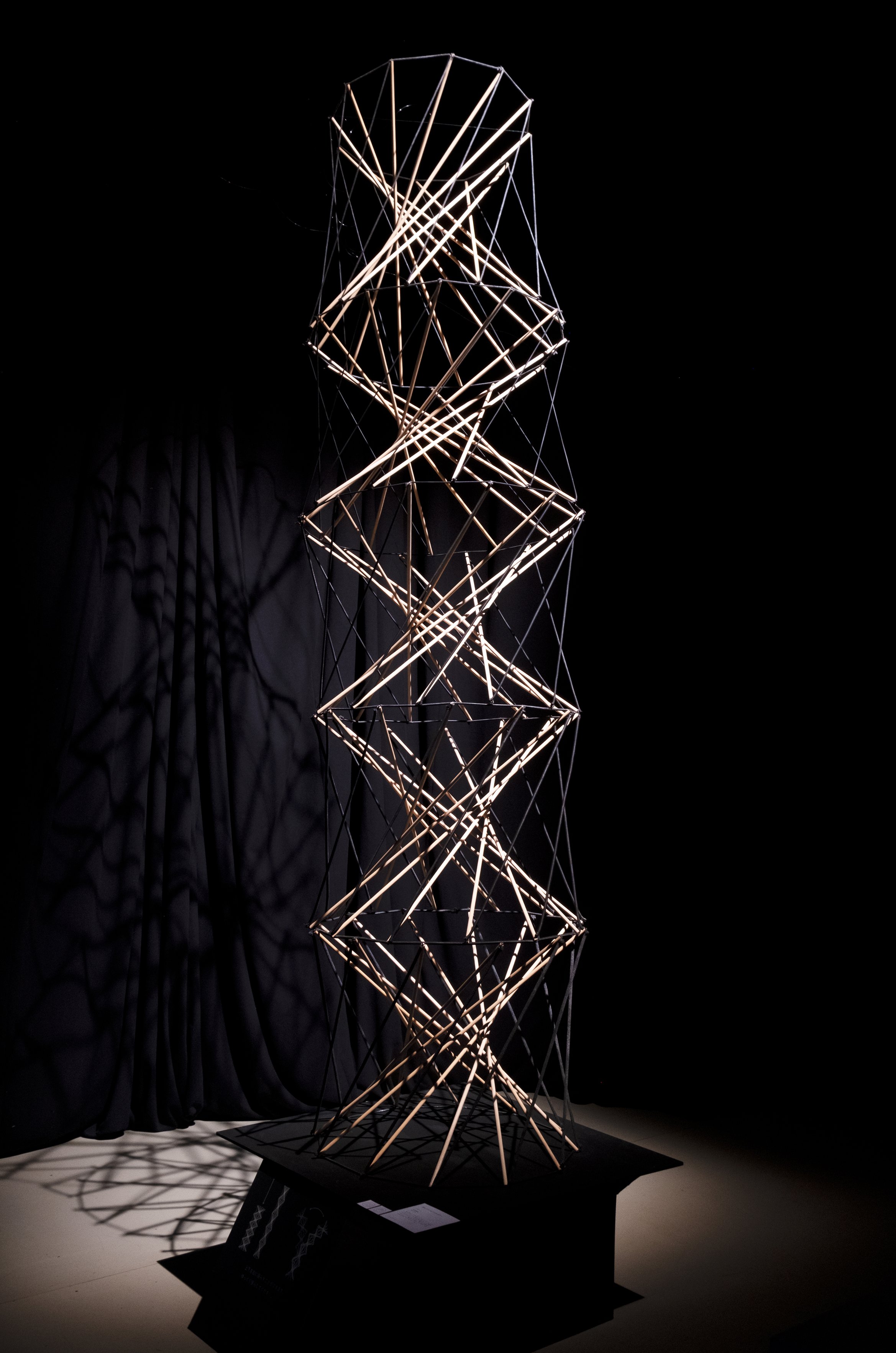 揺らぐテンセグリティタワー - 統合デザイン卒展2024 / web図録